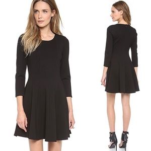 Tibi Pleated Long Sleeve Dress